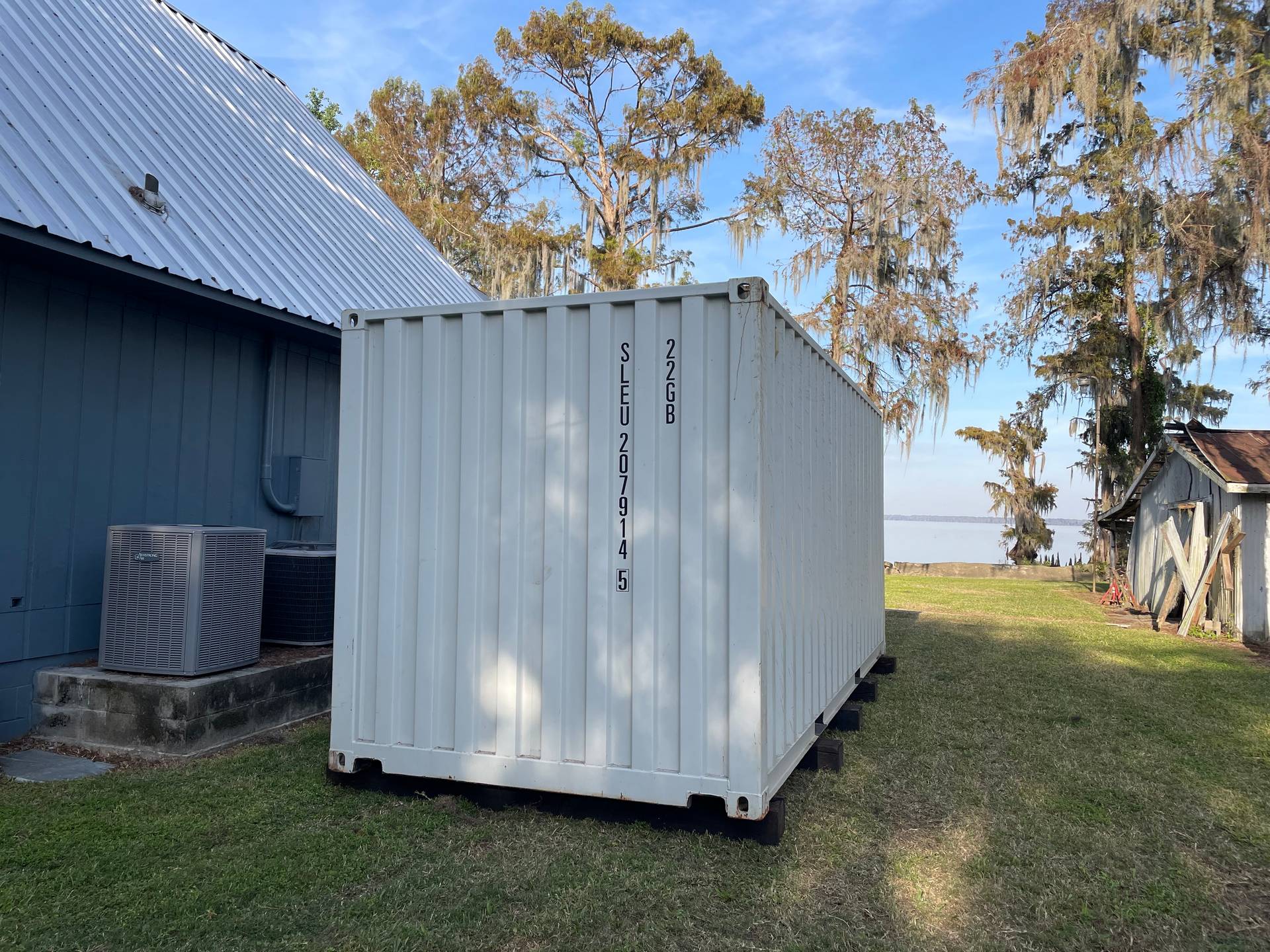 Site Stash rental container placed at a job site